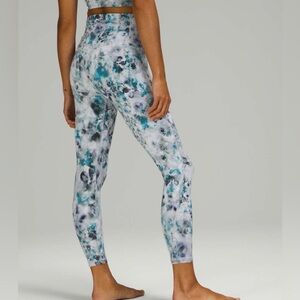 lululemon Unlimit high rise kaleidofloral Blue/grey/purple leggings